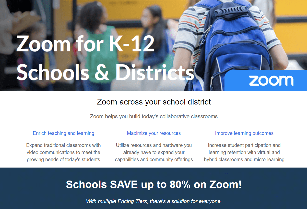 Zoom For K12 Schools & Districts